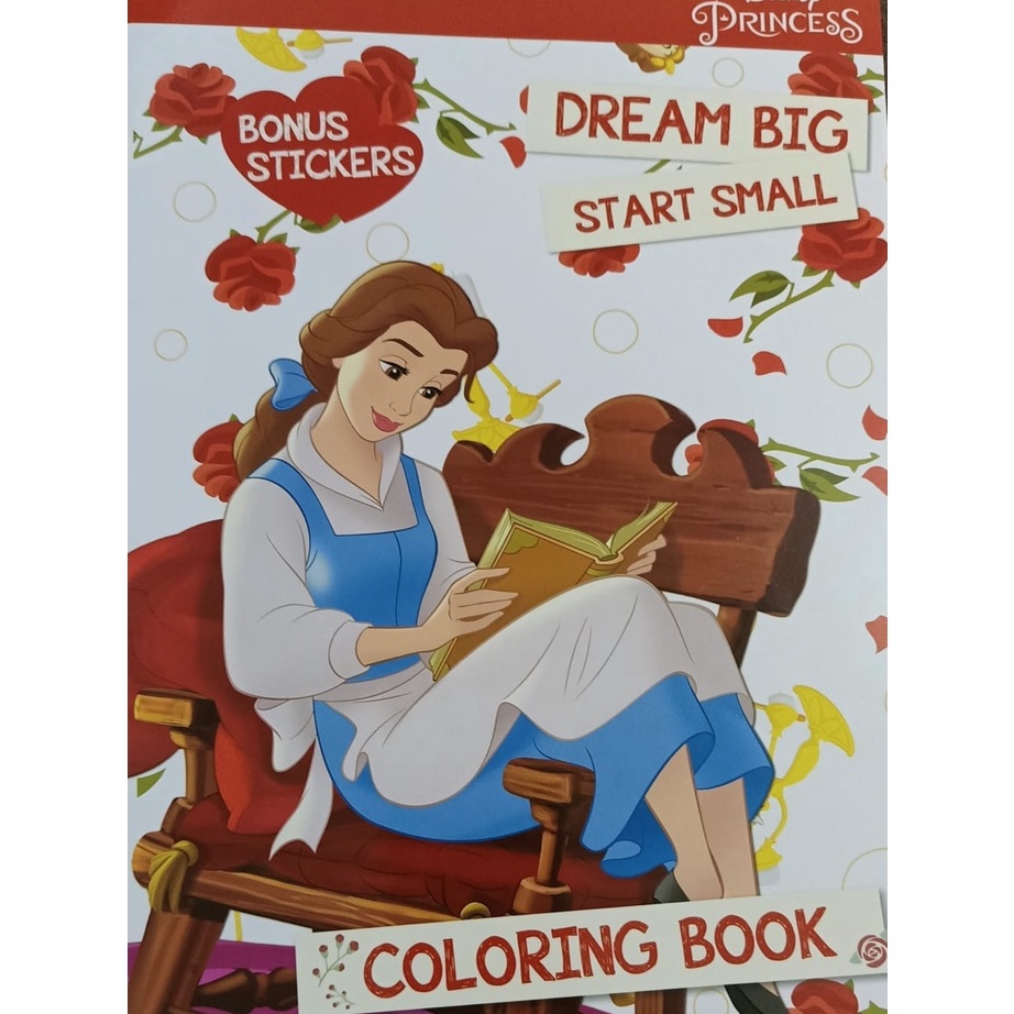 KODE T99P Buku Mewarnai  Coloring Book Disney Princess Belle Beauty and the Beast  Dream Big Start S
