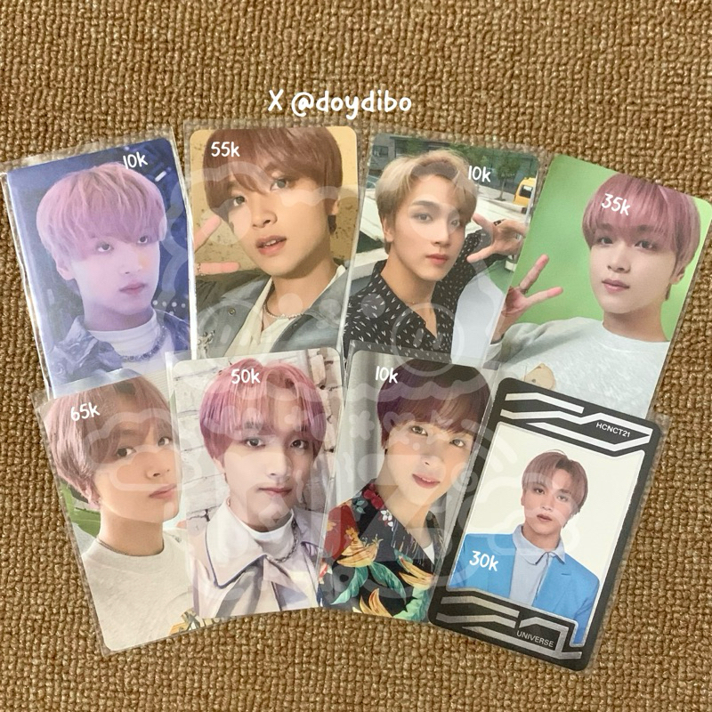 [BACA DESC] haechan dream mini bag, ar hot summer, slowacid, universe card, selca fortune scratch td