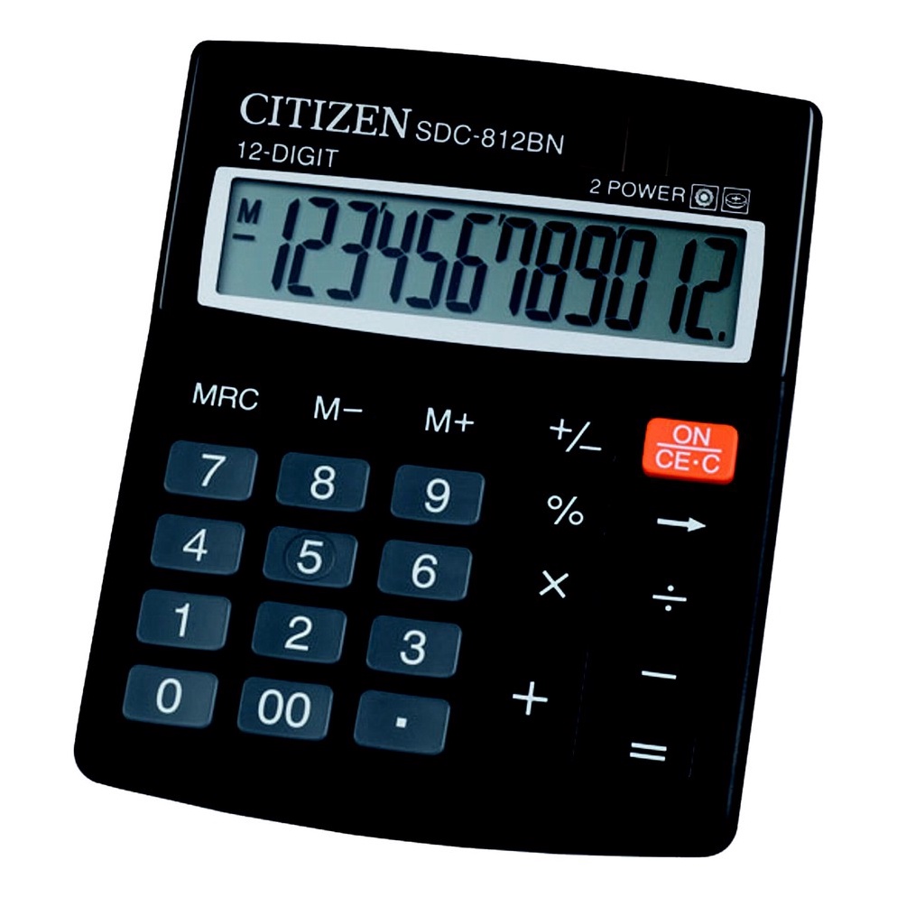 

KODE D2T Kalkulator Citizen SDC812BN 12 Digit 2 Power Kalkulator CT 812BN