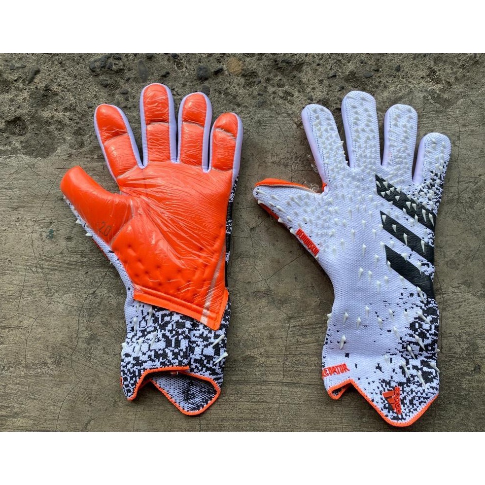 KODE W99X Glove Adidas Predator Pro  White Iron Metallic Solar Red