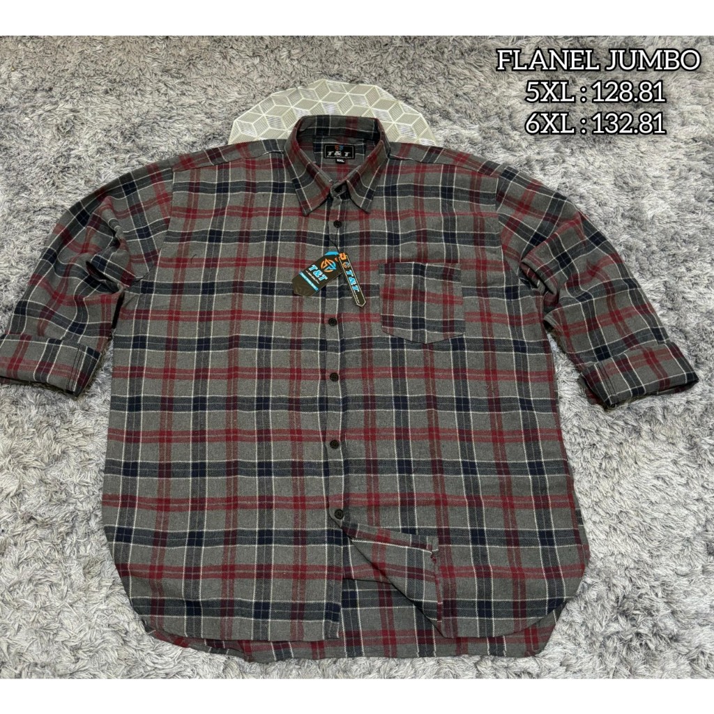 kemeja flanel pria / kemeja super jumbo / kemeja pria jumbo / kemeja pria size 5xl sampai 7xl