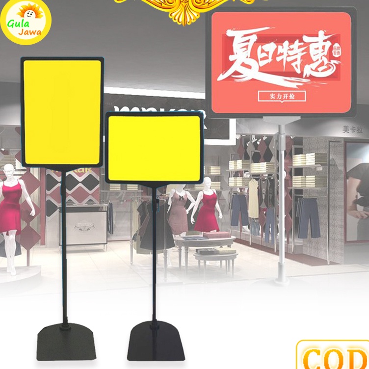 

KODE M53F Frame Poster Berdiri A4 Stand Frame Portable Frame Display Promo Price Tag Frame Promosi Toko Papan Promo