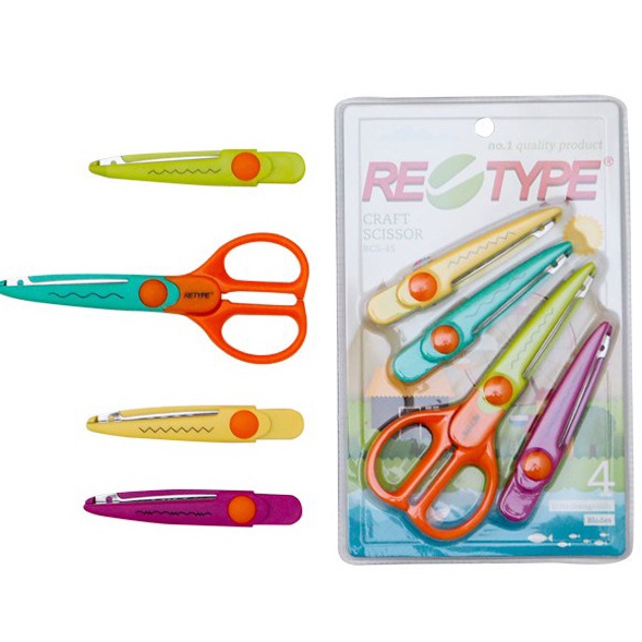 

KODE N64V RETYPE Craft Scissors Set isi 4 RCS4S