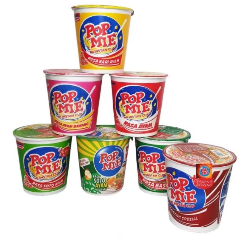 

pop mie rasa ayam instan cup
