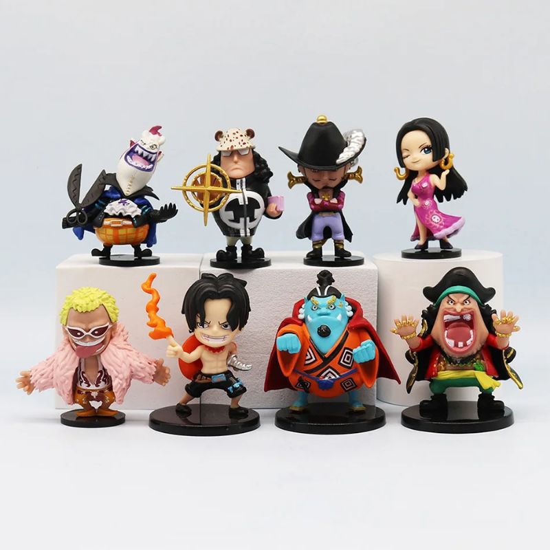 Action Figure One Piece WCF The Great Pirates 100 Ace Marco Aokiji Mihawk Boa Jinbe Teach Moria Shic