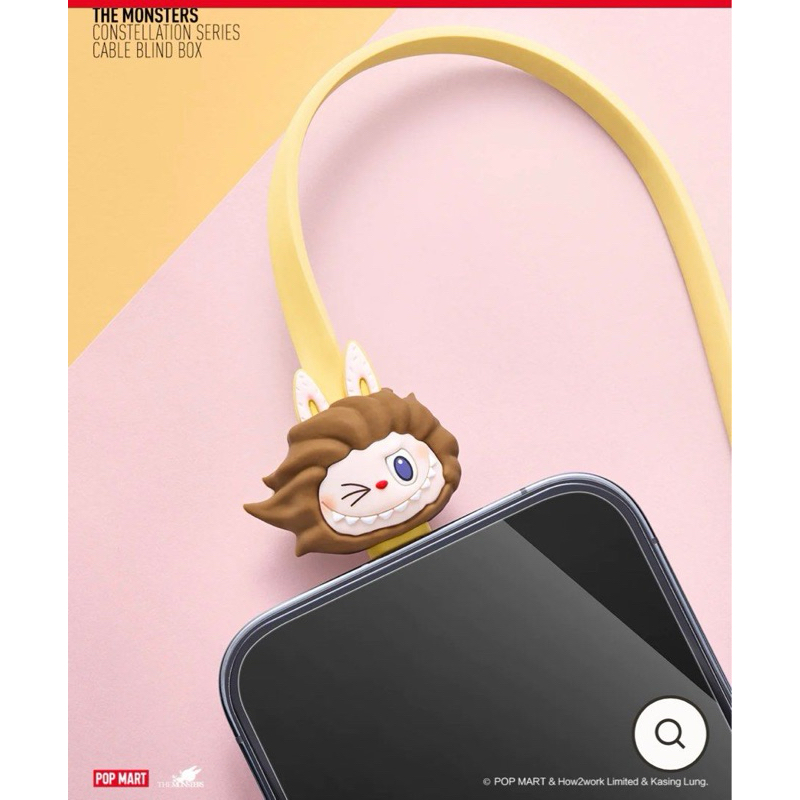 Pop Mart Labubu Iphone Charger Blind Box Cable