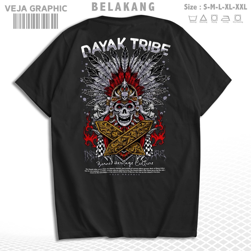 TSHIRT/KAOS KARA KATA DAYAK TRIBE