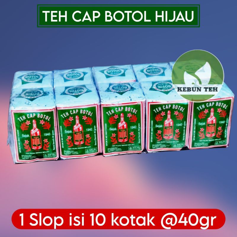 

Teh Cap Botol Hijau 1 Slop isi 10 kotak grosir