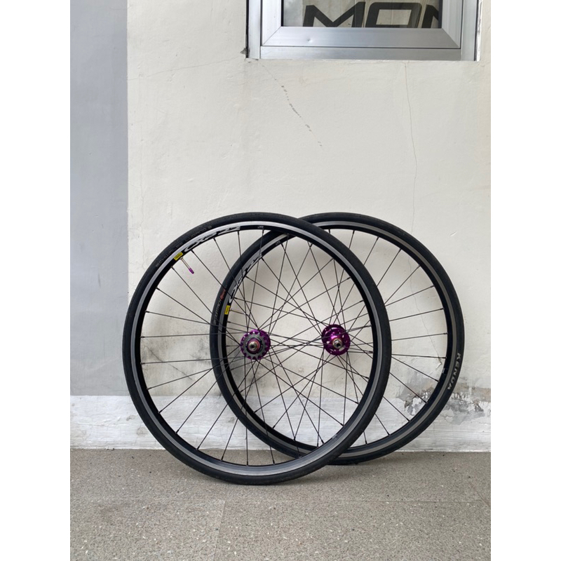 wheelset 700c mavic cxp22 28holes fixed gear