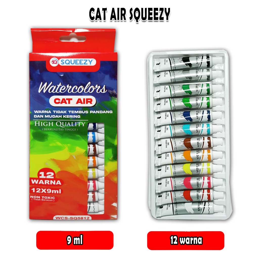 

cat air squeezy / 9 ml / 12 warna