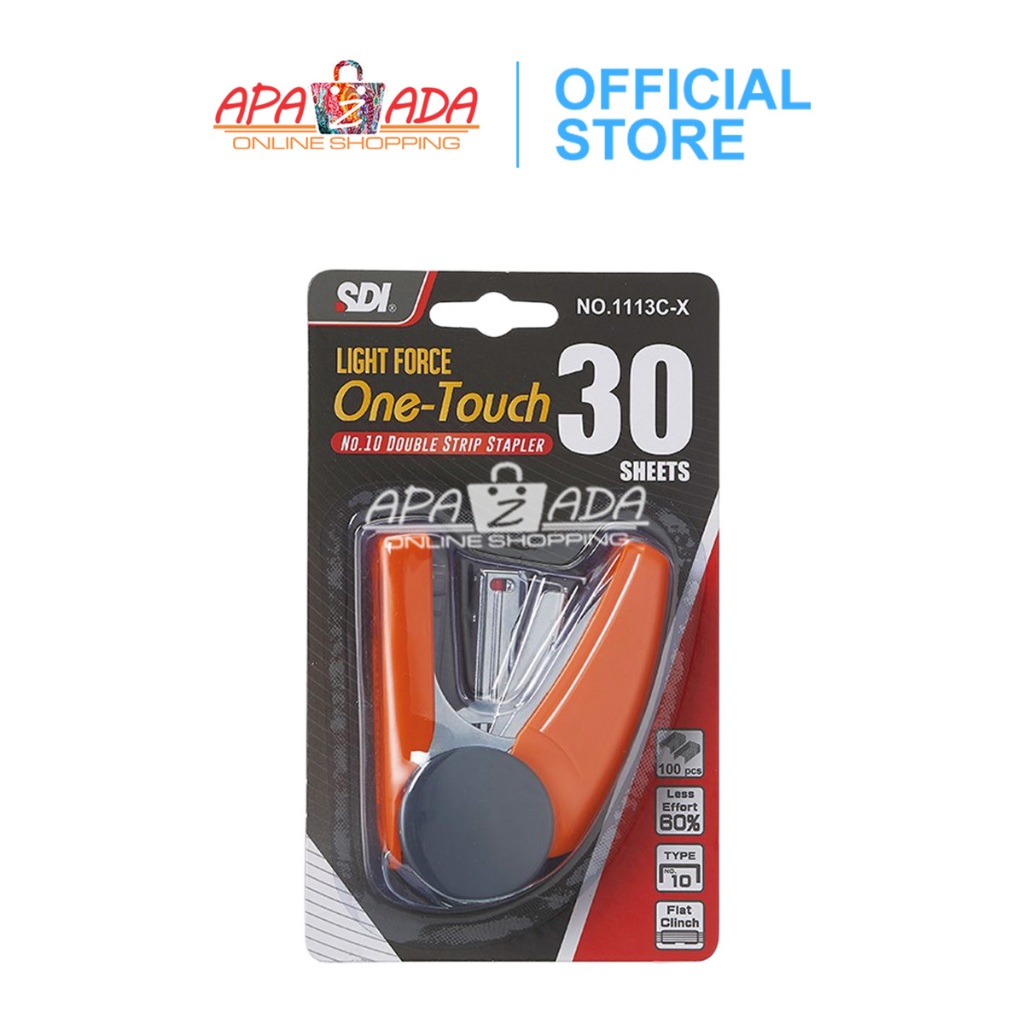 

Apazada - Stapler No.10 Type One-Touch Flat Clinch 1113C-X