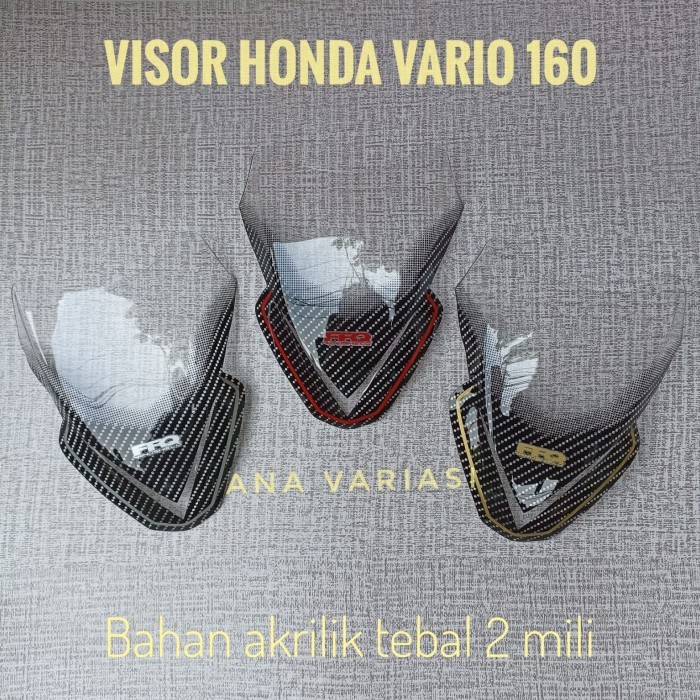 visor Honda Vario 160 new visor Vario 160 carbon visor motor Honda Vario 160 visor Vario 160 bahan a
