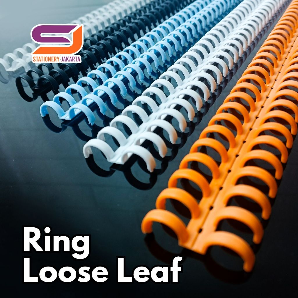

Ring Binding Binder Loose Leaf 30 Holes Ukuran A5 A4 B5 Spiral Bahan Plastik