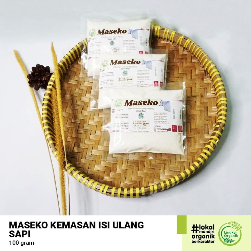 

Maseko Kaldu Ayam kampung dan Sapi Reffil 100 gr | Maseko Kaldu Ayam / Makanan Bayi / Bubur bayi