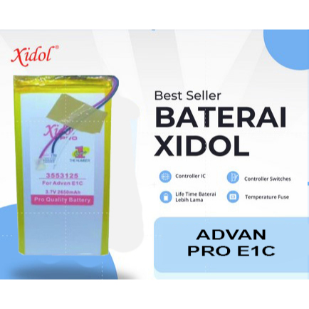 BATERAI IDOL ADVAN PRO E1C BERGARANSI