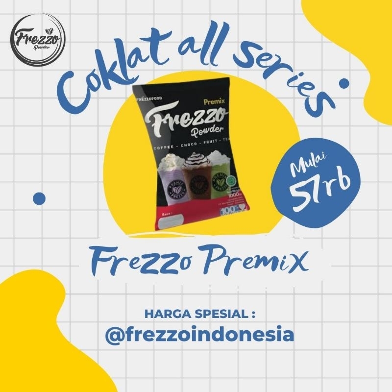 

Bubuk minuman Coklat All Series PREMIX 1Kg/Powder coklat terlaris dan terenak/ Frezzo Indonesia