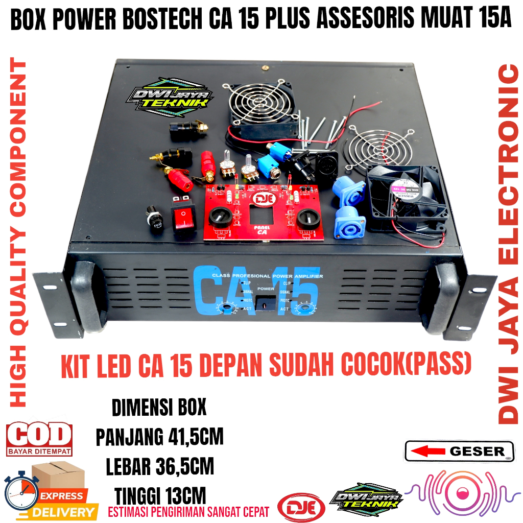 Bok Power Ca 15 MERK BOSTEC Komplit Asesoris Muat 15 A Murni