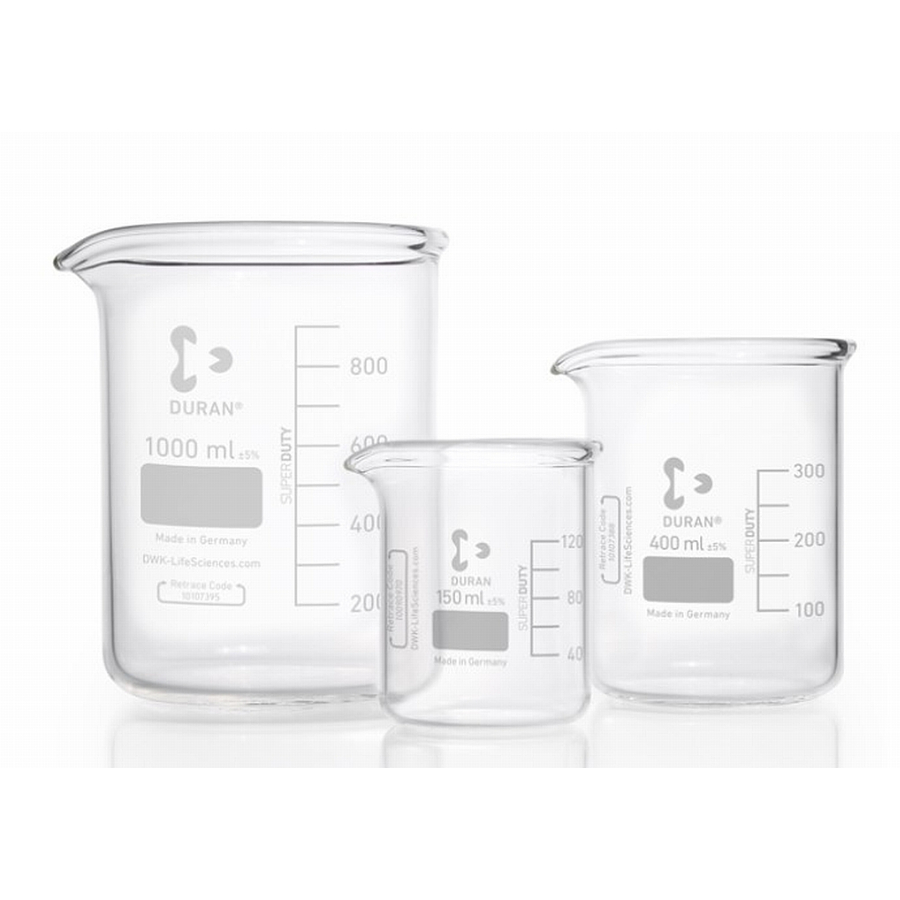 Beaker Glass 2000 ml Duran. Beaker Kaca