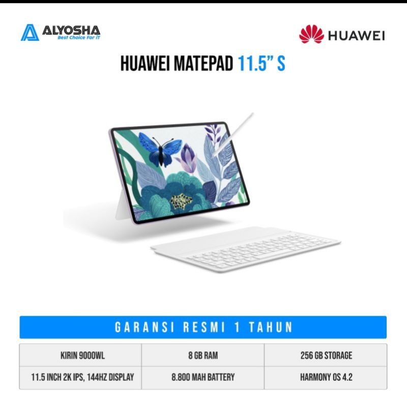 HUAWEI MATEPAD 11.5S PaperMatte | Kirin 9000WL | 8GB | 256GB | Harmony OS 4.2
