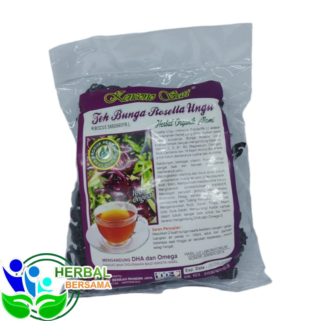 

Teh Bunga Rosella Ungu Kencono Sari 100gr
