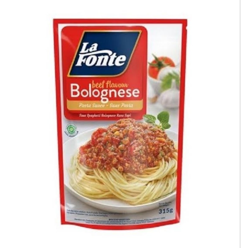 

LA FONTE SAOS BOLOGNESE DAGING / LAFONTE BEEF BOLOGNESE SAUCE 315 gram