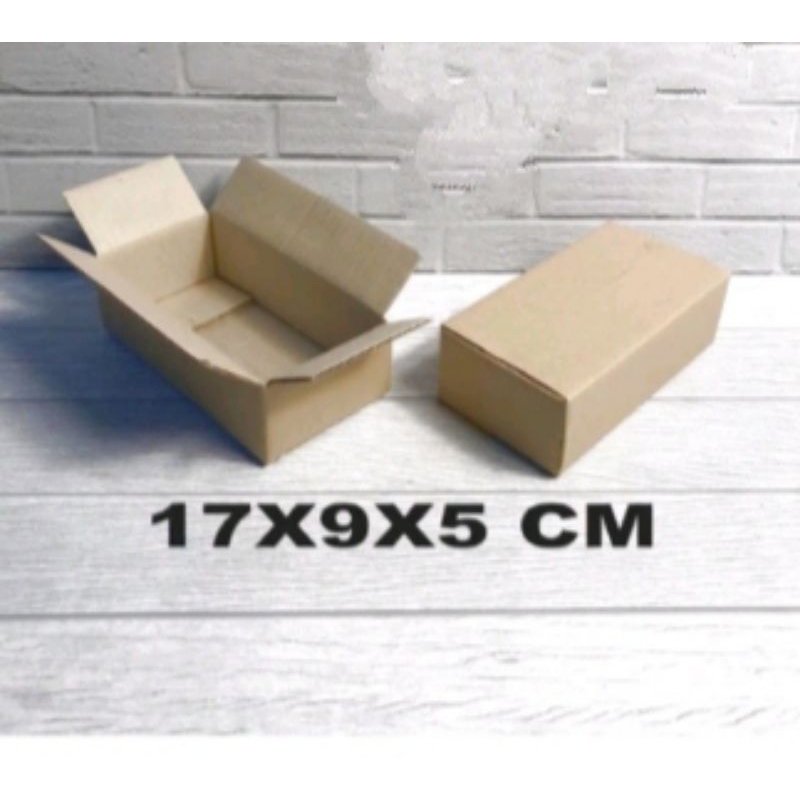 

kardus karton box uk 17x9x5 cm ST sheet singgle wall polos