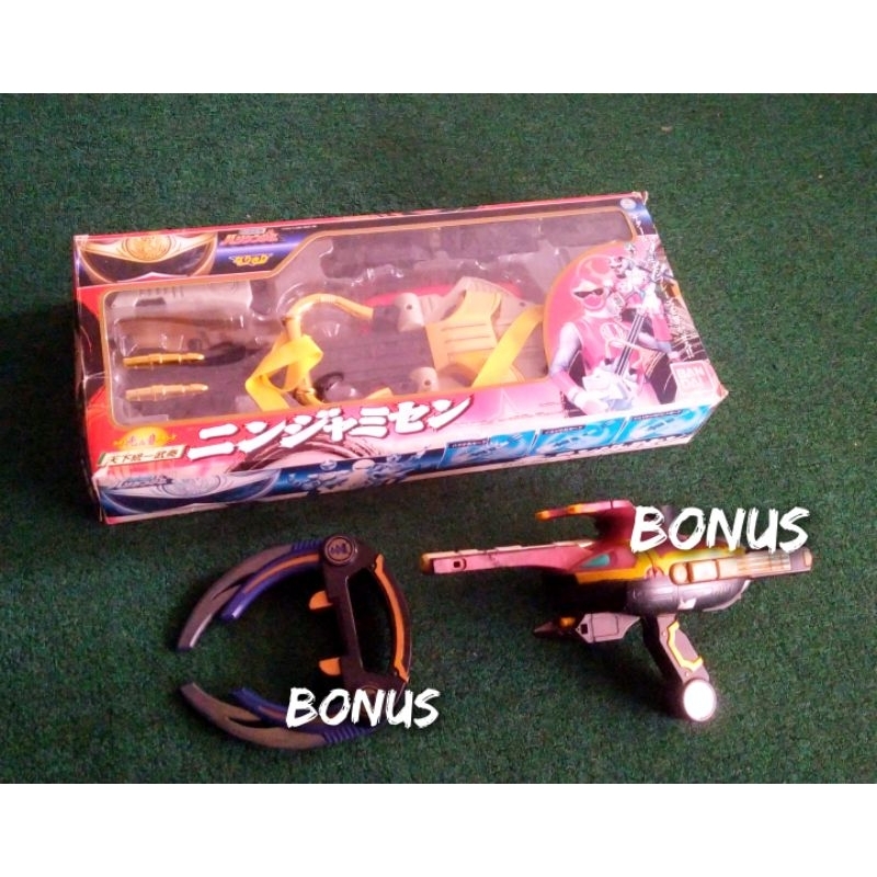 DX Weapon Ranger Ninja Misen Guitar Hurricanger Power Ranger Ninja Storm Bandai Japan VERSION