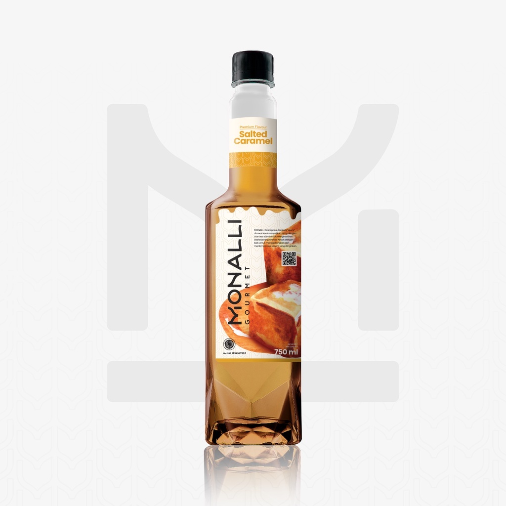 

Monalli Premium Syrup Salted Caramel 750 mL - Sirup Rasa Karamel Asin Premium untuk Resto / Cafe