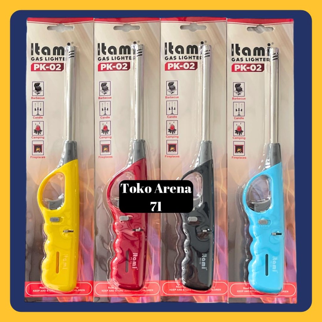ALAT PEMANTIK KOMPOR GAS KOREK API TEMBAK ITAMI KOREK API GAS LIGHTER PANJANG ITAMI
