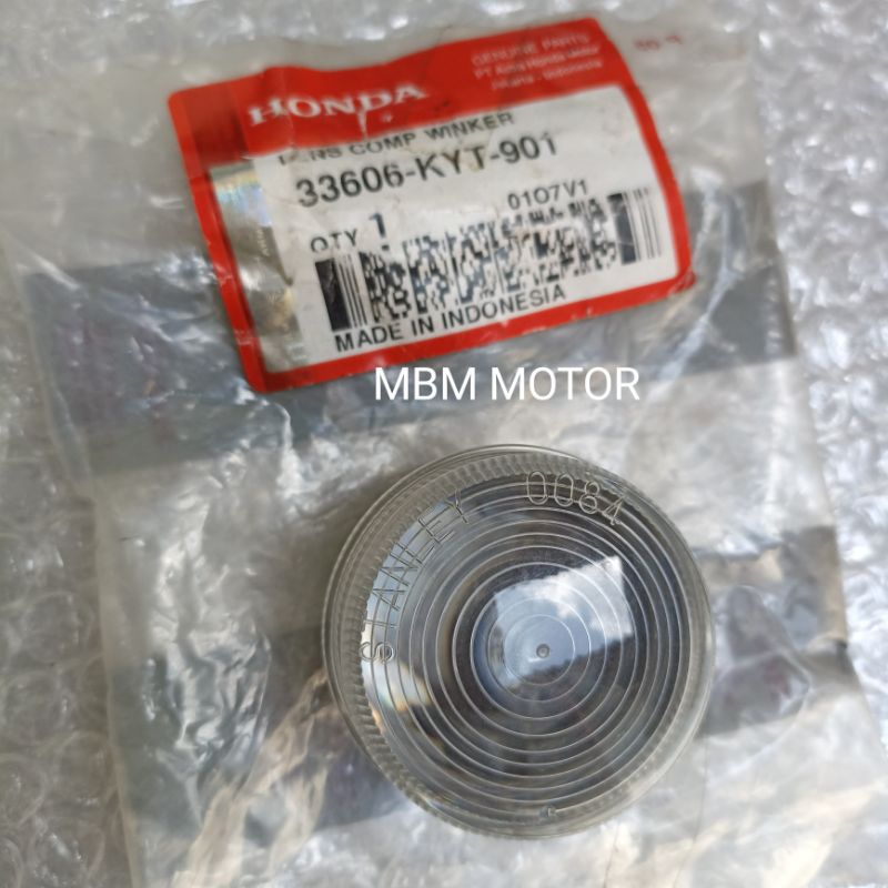 MIKA LAMPU SEIN SEN DEPAN BELAKANG HONDA SCOOPY KARBU CARBU LAMA PERTAMA ORI AHM 33606-KYT-901