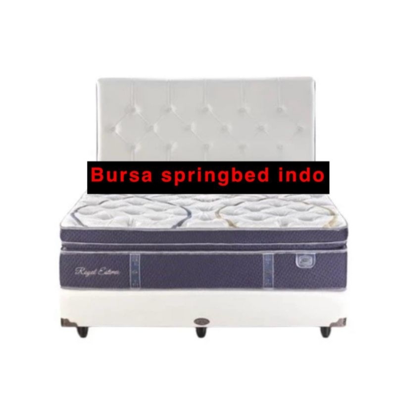 elite royal estima 160 x 200 spring bed full set komplit springbed fullset