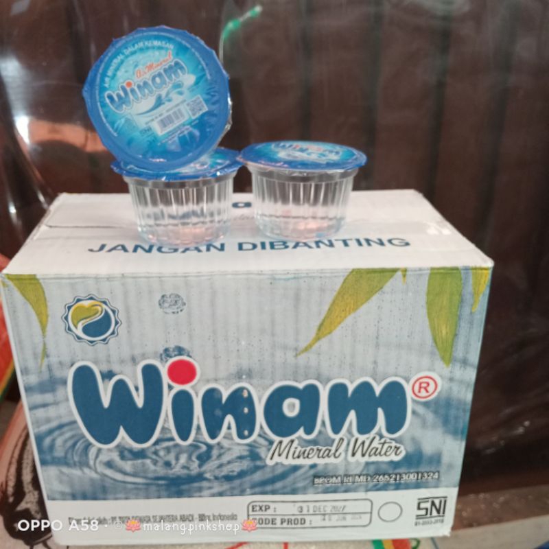 

air mineral winam 120 ml.isi 32