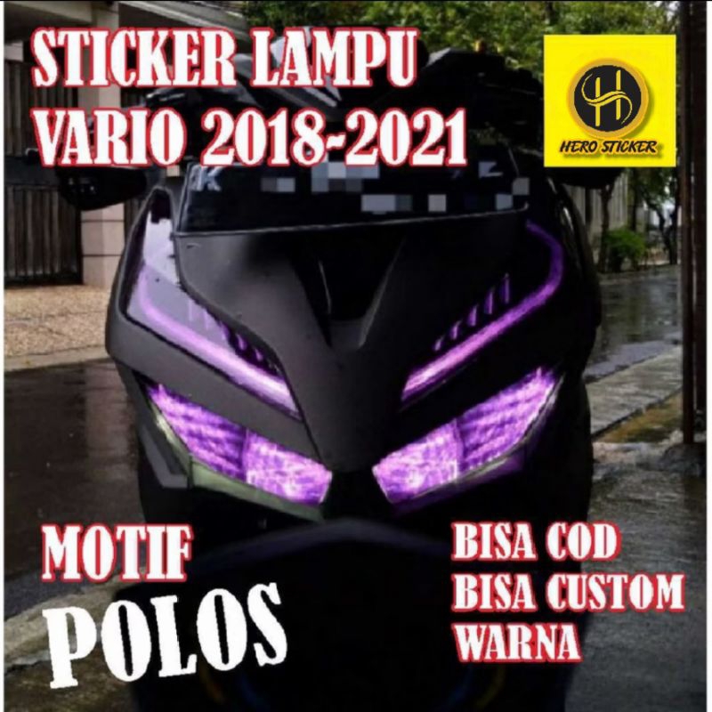 Stiker motor lampu alis vario polos sticker lampu alis motor vario 125 150 2018-2023