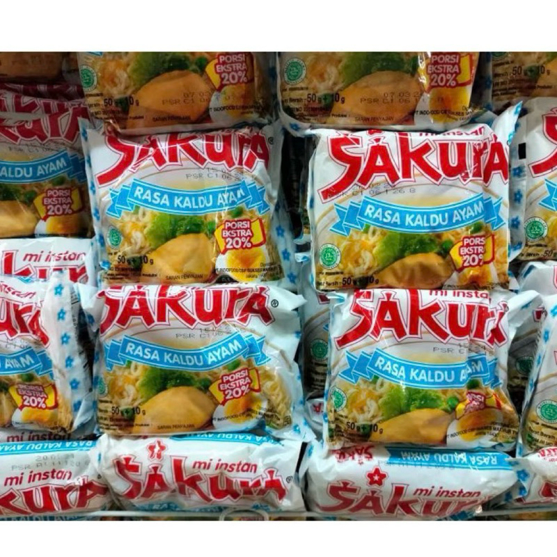 

[20 pcs ] Sakura Kuah rasa kaldu ayam 50+10 gram