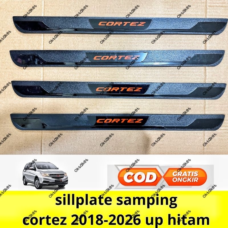 sillplate samping  Wuling Cortez 2018 2020 2021 2025 hitam
