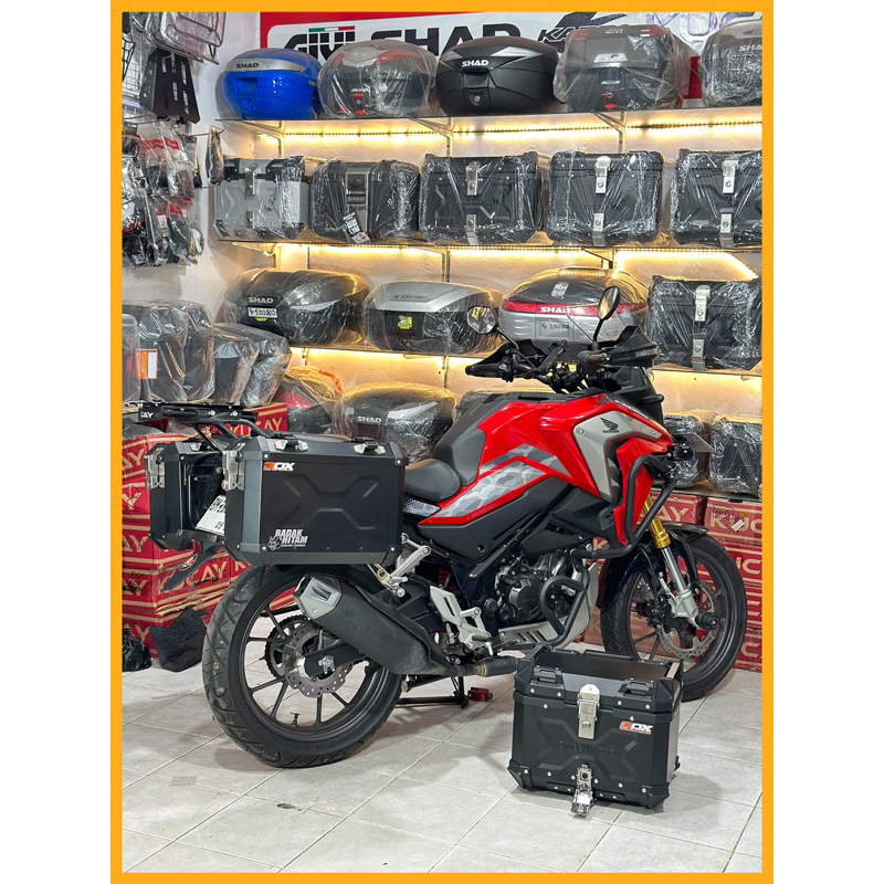 Side Box CB150X ||Badak Hitam 24 & 27 Liter || Sidebox motor || Box samping || Box pannier || Pannie