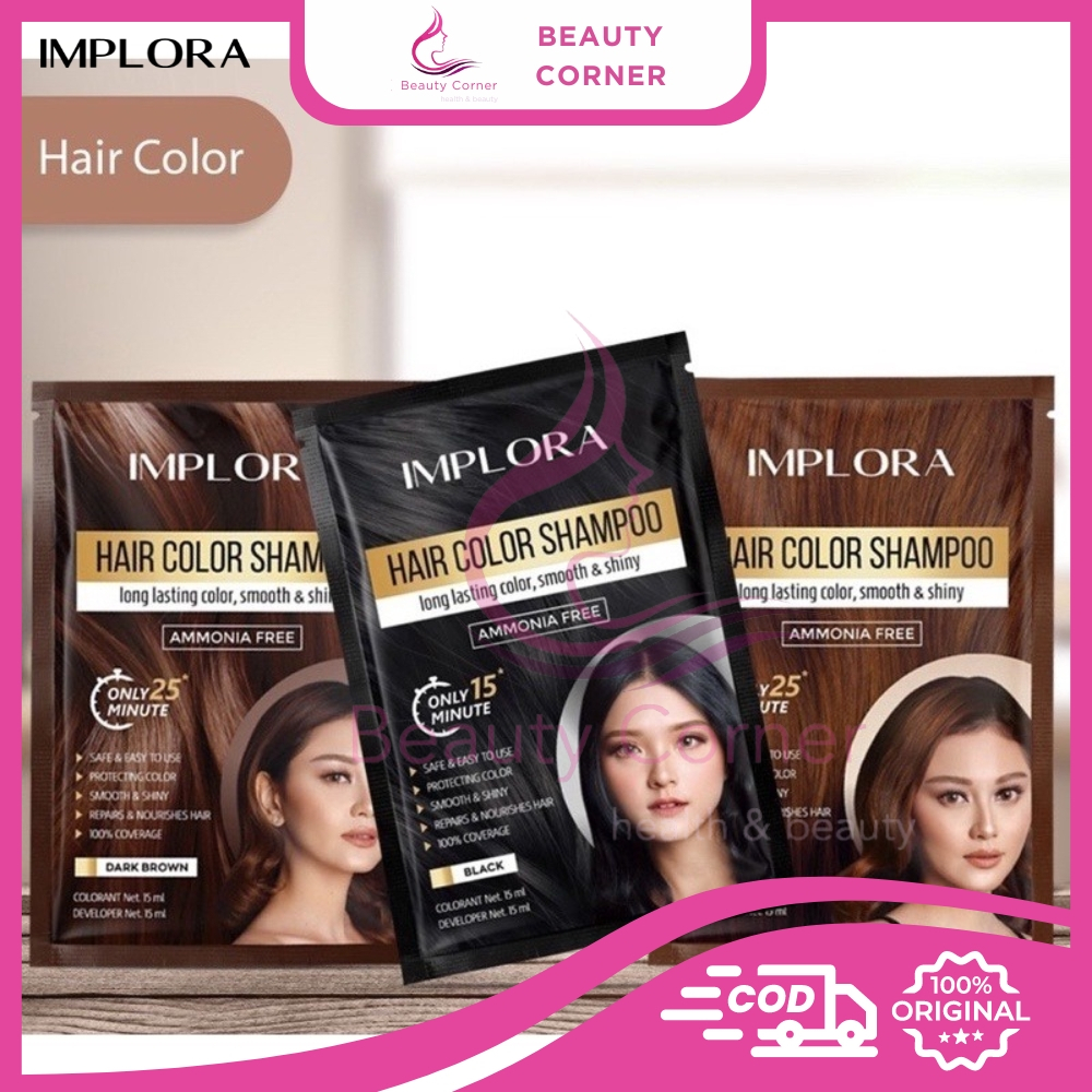 Implora Hair Color Shampoo - Shampoo Pewarna Rambut