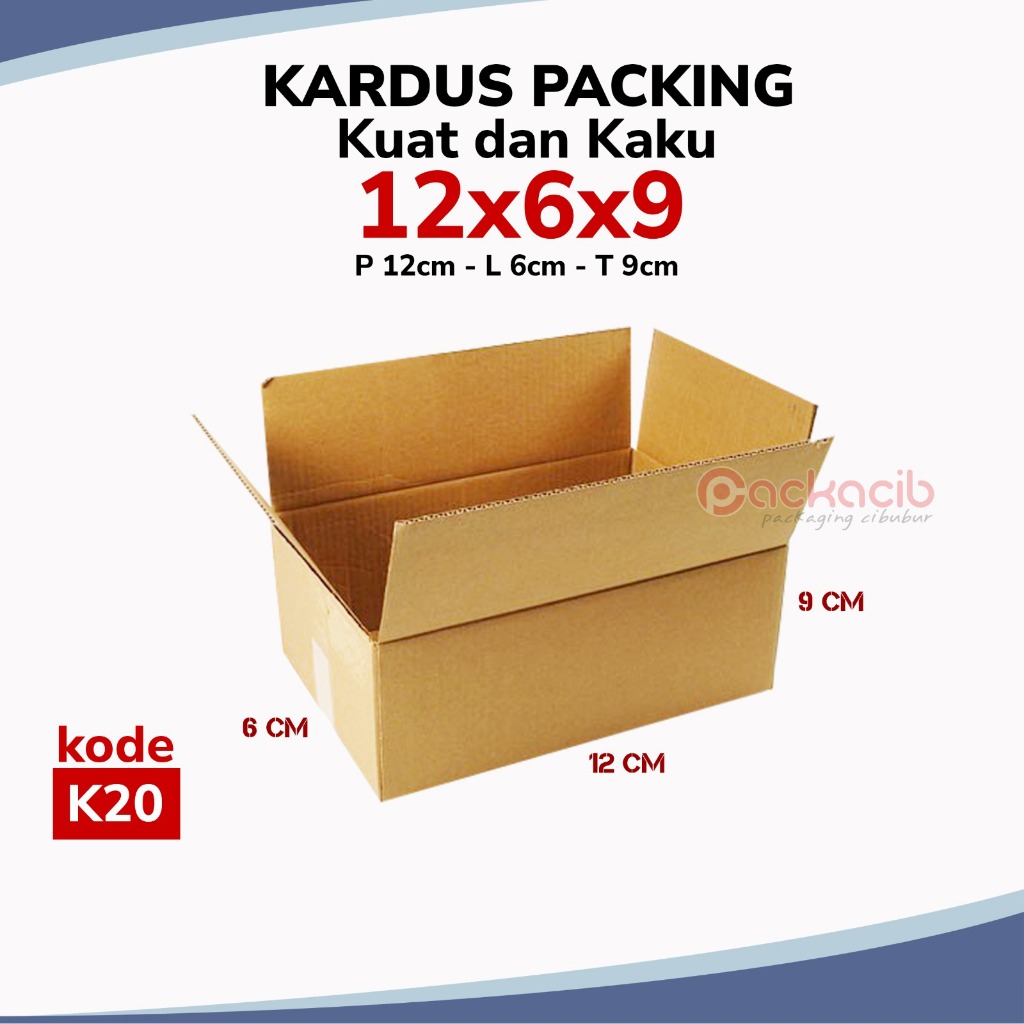 

Kardus Packing Ukuran 12x6x9 cm | k20 | Packing Online Shop Murah dan Berkualitas