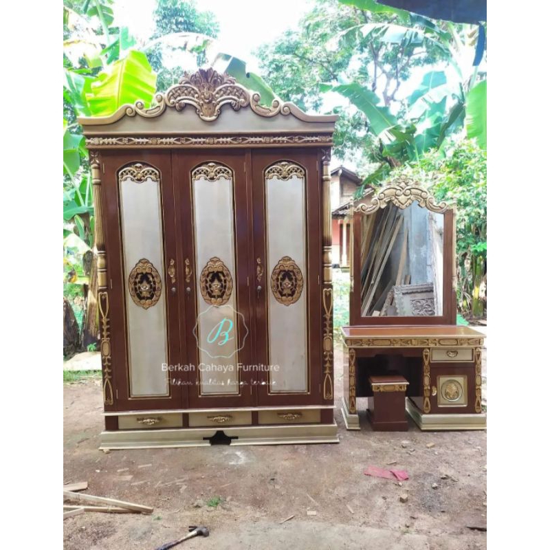 set kamar tidur sesrahan jati ukir jepara