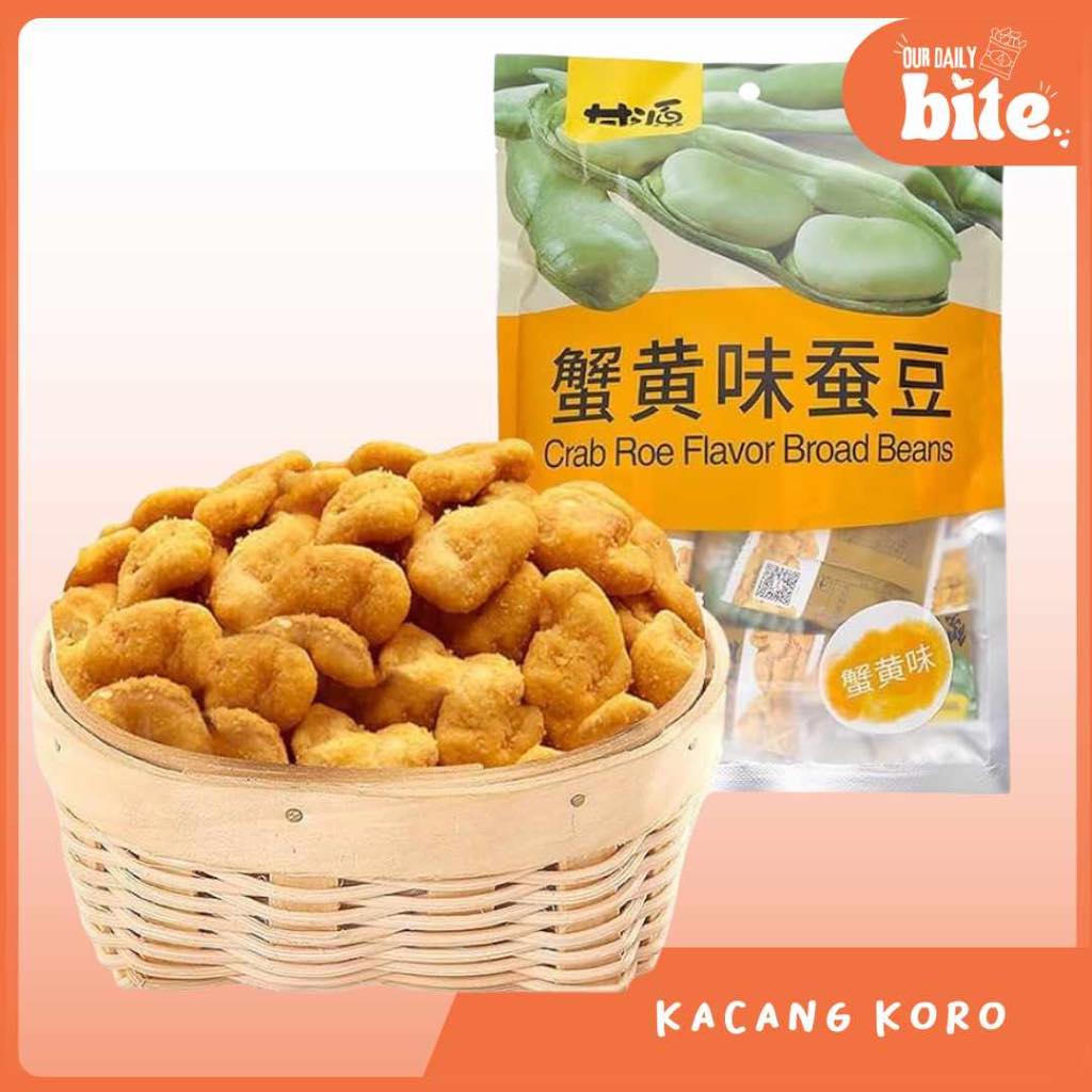 

GANYUAN Jajanan Snack Kacang Koro/ Crab Roe Flavor Broad Beans 208gr