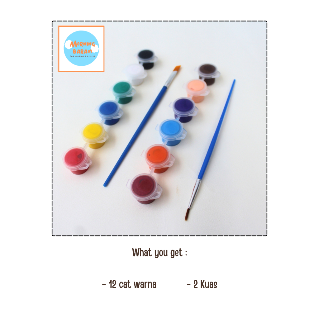 

12 Cat Warna Akrilik