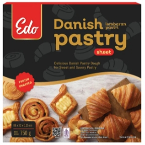 

EDO BKP DANISH PASTRY SHEET 750GR