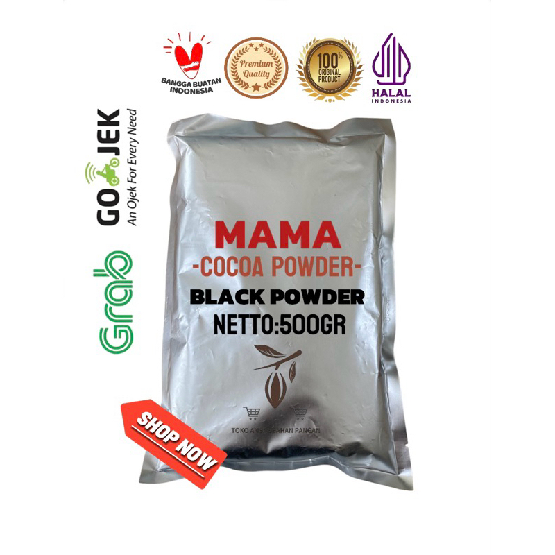 

Cokelat Bubuk MAMA Type BLACK POWDER 500 gr Kemasan Alu Pure 100% Tanpa Campuran (untuk brownies)