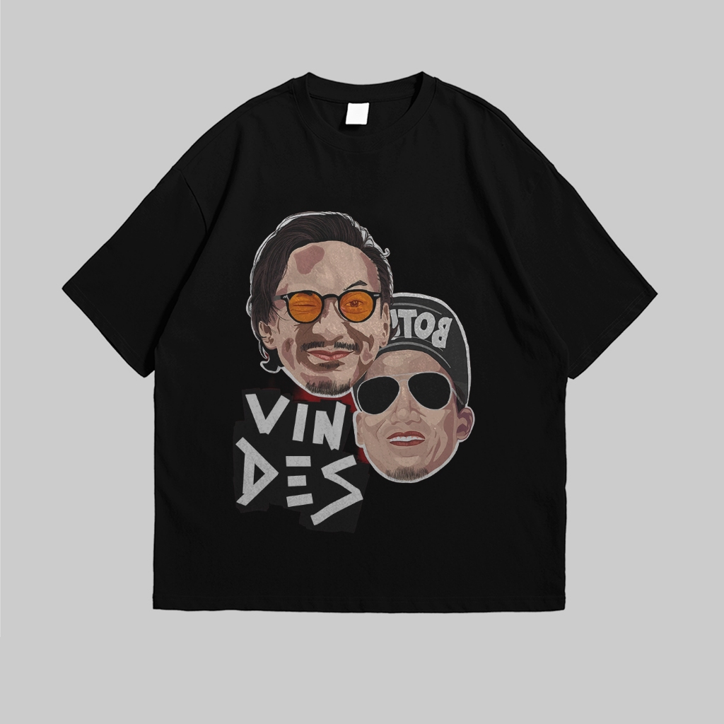 PSYCHOSIES T shirt Pria Dan Wanita Vincent Desta Lengan Pendek Cotton Combad 24s