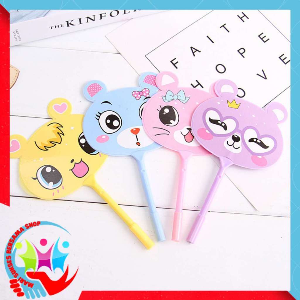 

MSBS Pena Kipas Lucu Animal dan Buah Pena Pulpen Bentuk Kipas Karakter# BISA COD