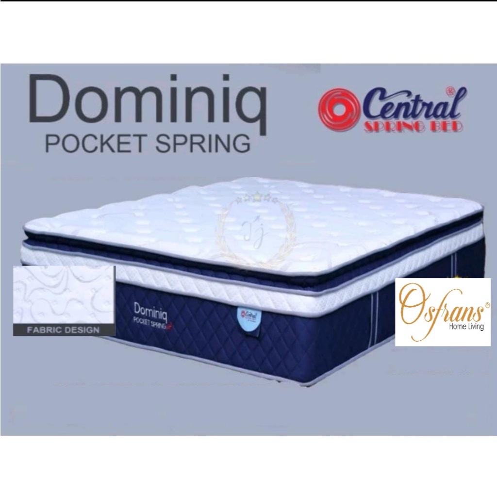 CENTRAL DOMINIQ POCKET SPRING PILLOWTOP ON PLUSH TOP HANYA KASUR Dominik Dominic