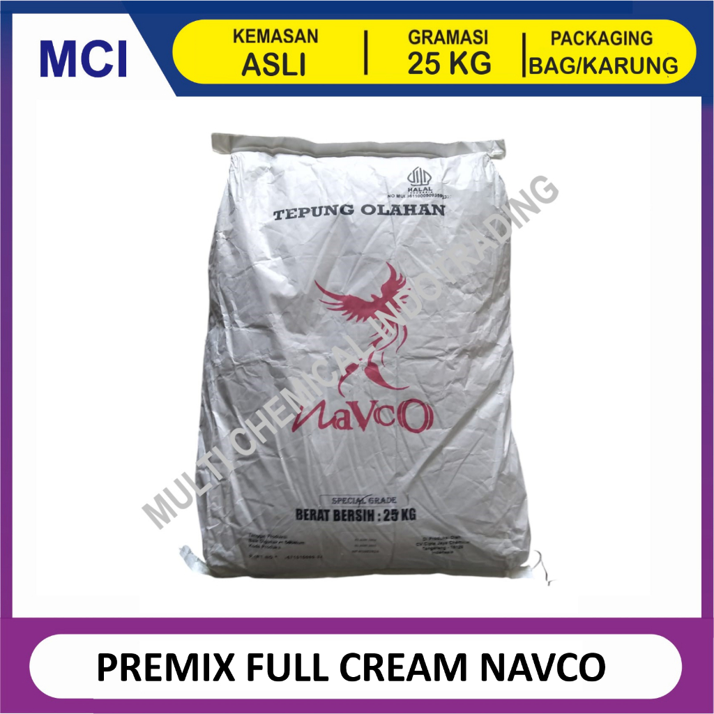 

(KHUSUS GOSEND/INSTANT) PREMIX SUSU BUBUK FULL CREAM NAVCO SPECIAL - 1 BAG 25 KG