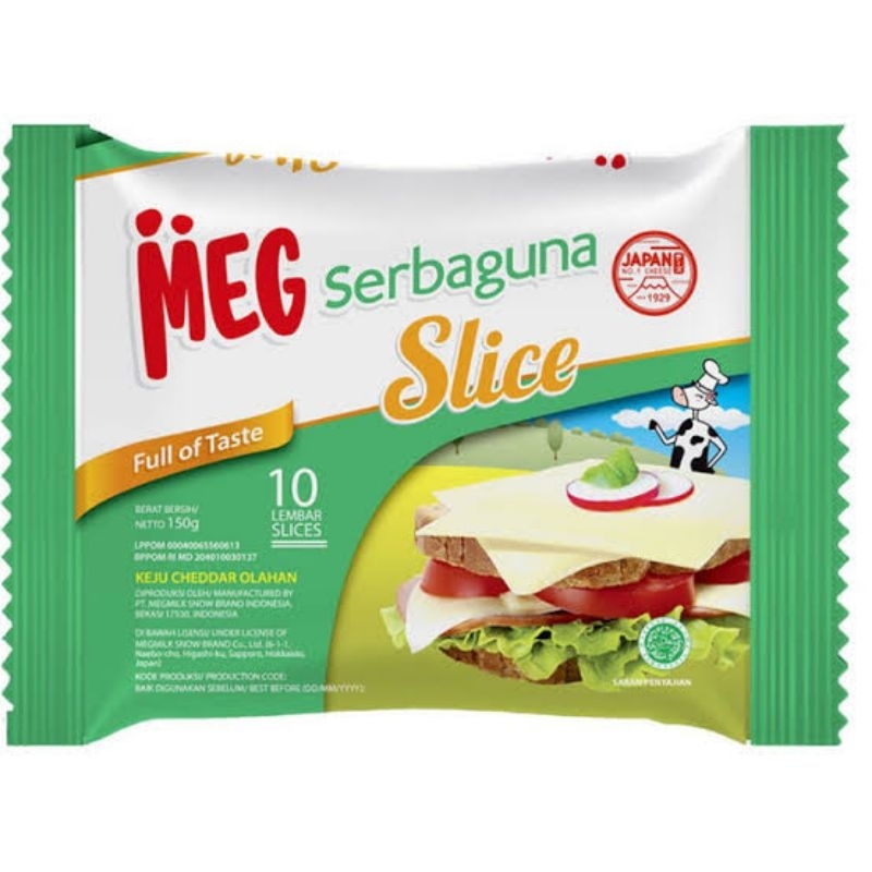 

Keju MEG Cheese Serbaguna Slice (Lapis) Isi 10