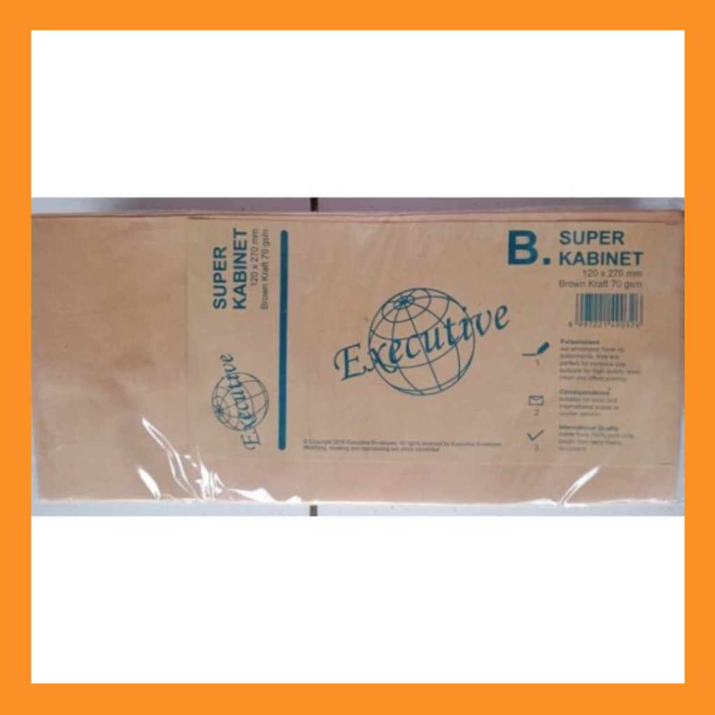 

EXECUTIVE Amplop coklat polos ukuran super kabinet