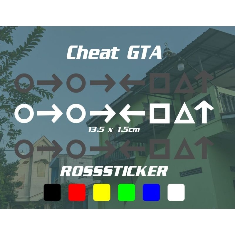 sticker cheat anti polisi GTA cutting
